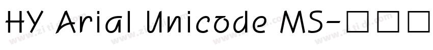 HY Arial Unicode MS字体转换